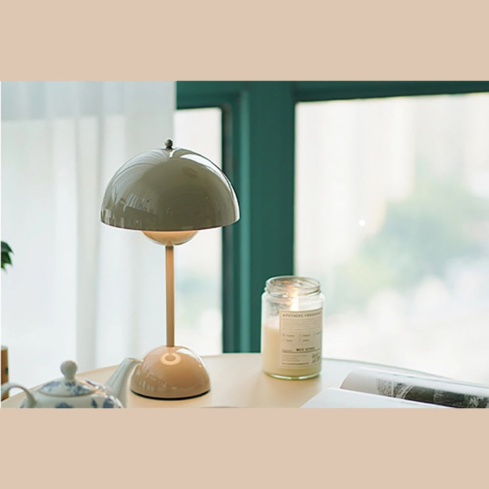 Modern Italian Sculptured Designer Desk Light LED USB Rechargeable Cordless Portable Night Lamp For Desk Coffee Table Study