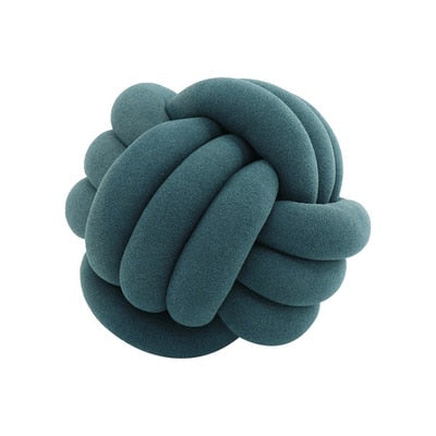 Big Knot Cushion Sofa Throw Pillow Soft Round Handmade Knotted Ball Car Bedding Stuffed Pillow For Bedroom Living Room