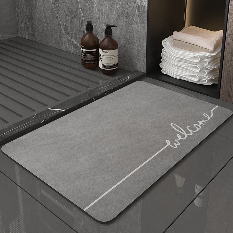 Non-Slip Nappa Skin Rubber Mat for Bathroom Kitchen And Entrance Hall Super Absorbent