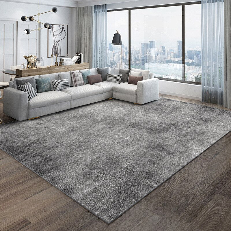 Modern Styling Nordic Minimalist Carpet Rug For City Apartment Solid Color Urban Designer Area Rug For Living Room Bedroom Hotel Contemporary Home Decor