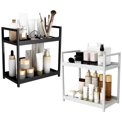 Two-Tier Under Sink Organizer – Modern Double Layer Mini Cabinet Storage Rack For Bathroom & Kitchen