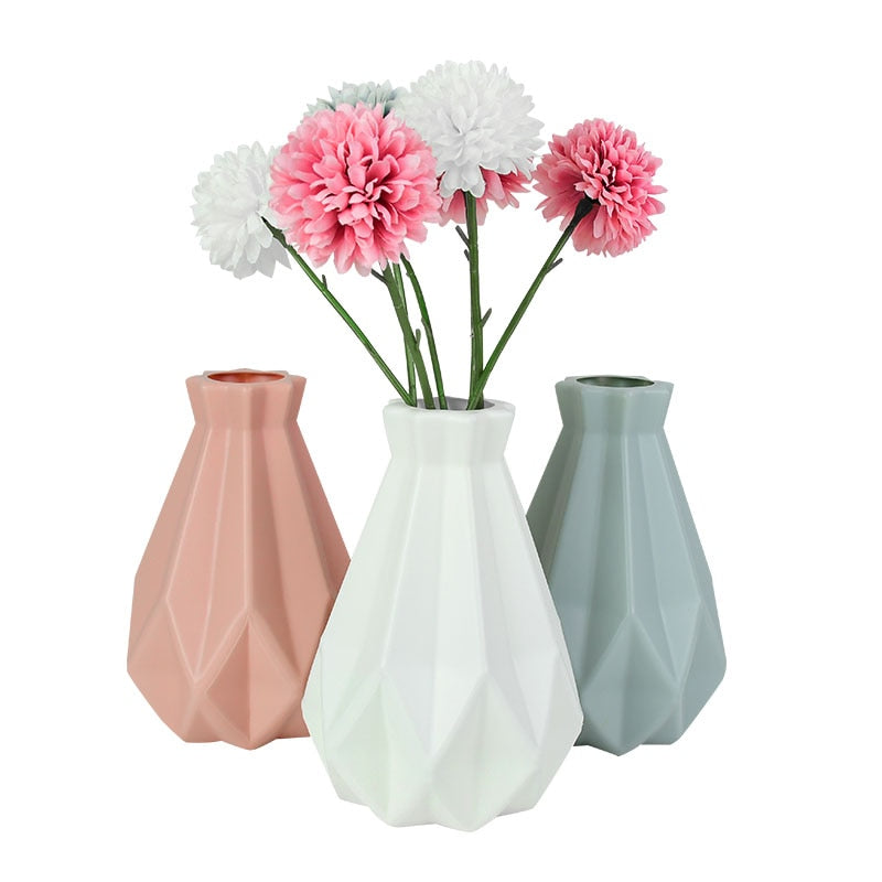 Nordic Vase For Floral Display Ornamental Tabletop Vase Minimalist Geometric For Simple Scandinavian Living Room Decor