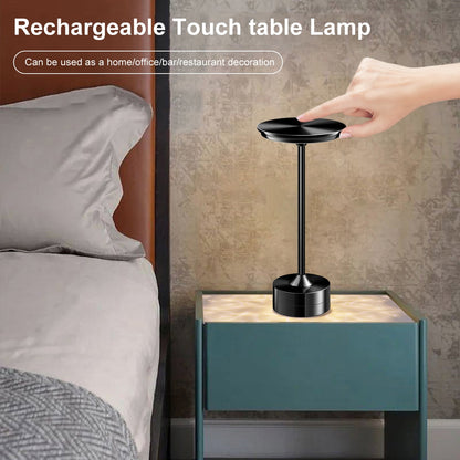 Cordless Portable Rechargeable LED Table Lamp Touch Sensor Night Light Reading Lamp For Living Room Coffee Table Cafe Restaurant Table Light