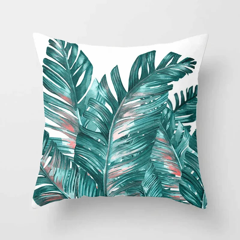 Tropical Leaf Cactus Monstera Cushion Cover: Vibrant, Nature-Inspired Decorative Pillowcase for a Relaxing Atmosphere