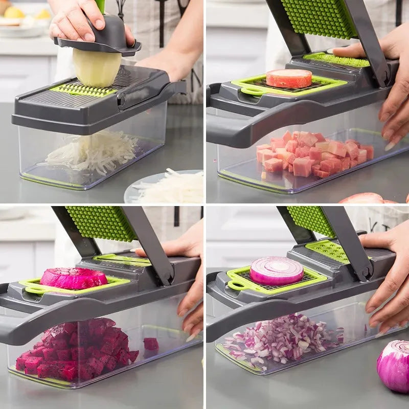 14/16 in 1 Multifunctional Vegetable Chopper: Your Ultimate Kitchen Companion