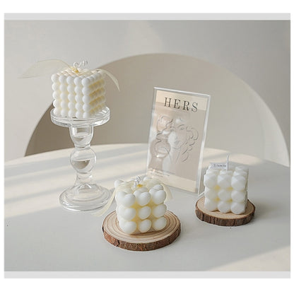 Creative Ball Cube Scented Candles Soy Wax White Geometric Aromatherapy Candles Home Minimalist Nordic Home Decoration