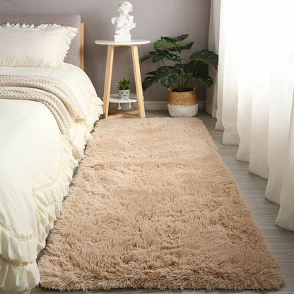 Thick Soft Plush Fluffy Rug For Bedroom Living Room Deep Pile Faux Furry Floor Rug For Contemporary Home Interior Decor: