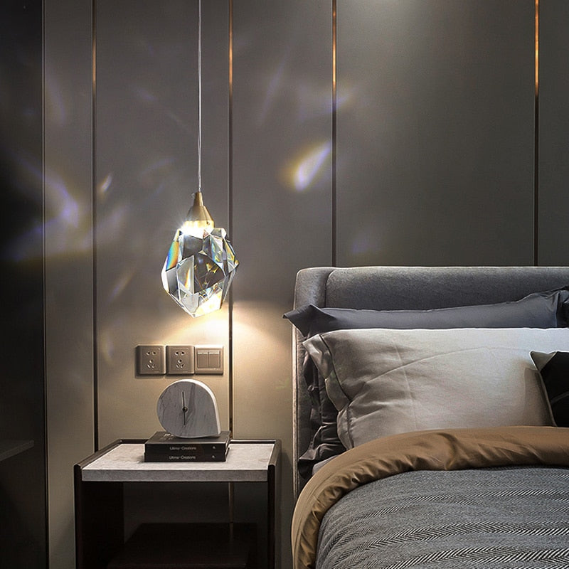 Crystal Luminaire LED Pendant Lamps Modern Elegance Hanging Lights For Luxury Living Room Dining Room Bedroom Bedside Lighting