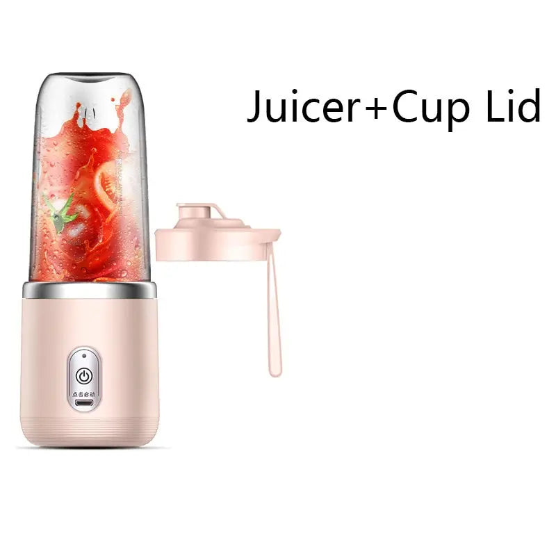 Portable Double-Cup Fruit Juicer: Fresh Juice Anytime, Anywhere! Ideal For Camping + RV's
