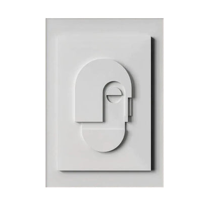 Nordic Geometric 3D Effect Canvas Painting: Elevate Your Space with Abstract Minimalist Aesthetics