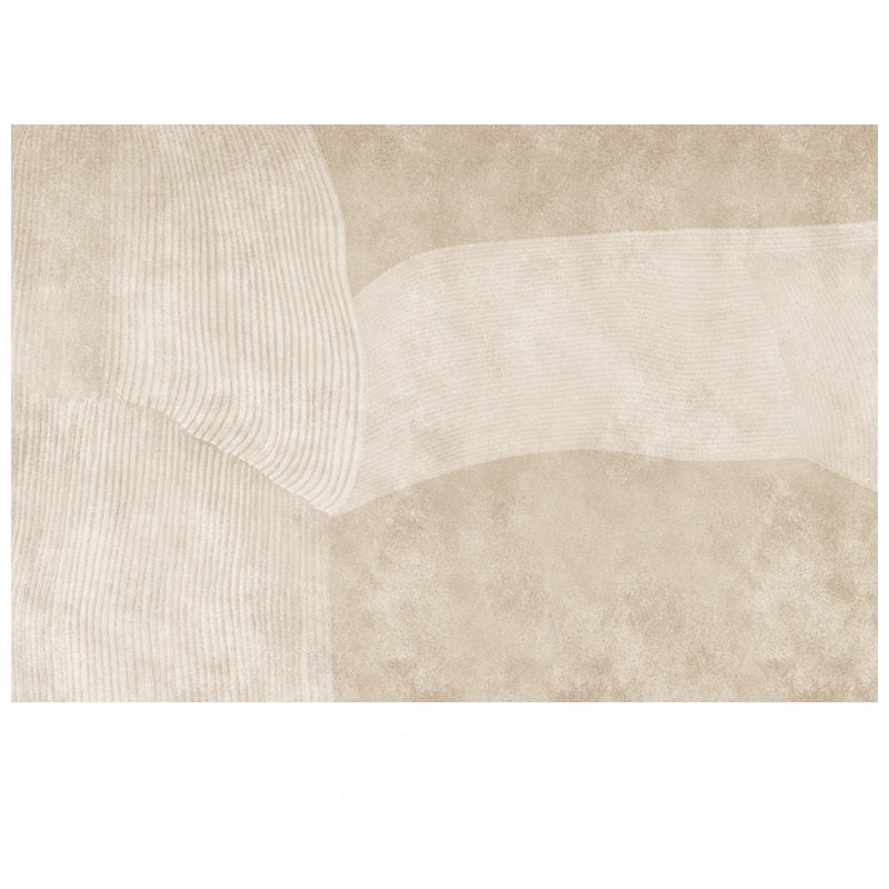 Luxurious Minimalist Beige Nordic Carpet Rug Subtle Patterned Large Area Rug For Living Room Bedroom Contemporary Home Carpeting