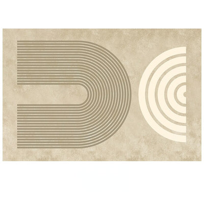 Luxurious Minimalist Beige Nordic Carpet Rug Subtle Patterned Large Area Rug For Living Room Bedroom Contemporary Home Carpeting