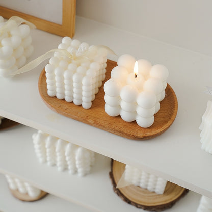 Creative Ball Cube Scented Candles Soy Wax White Geometric Aromatherapy Candles Home Minimalist Nordic Home Decoration