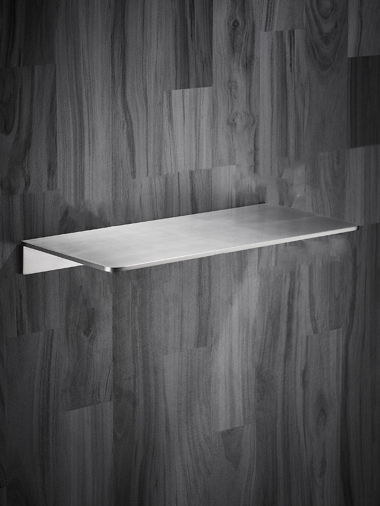 Modern Minimalist Grade 304 Stainless Steel Shelf For Bathroom Kitchen Or Workshop Chromed / Brushed Finish 20/30/40/50CM