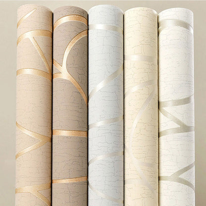 Simple Elegance 3D Wall Covering Textured Non Woven Wall Paper For TV Background Living Room Bedroom Modern Home Decor Trends