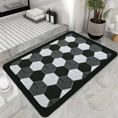 Non-Slip Nappa Skin Rubber Mat for Bathroom Kitchen And Entrance Hall Super Absorbent