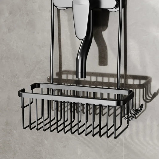 No-Drill Shower Storage Rack – Space-Saving Hanging Basket for Bathroom Toiletries & Shower Products