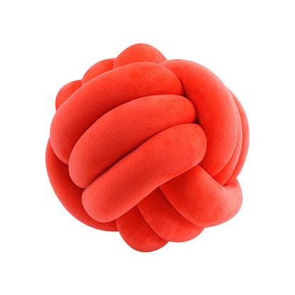 Big Knot Cushion Sofa Throw Pillow Soft Round Handmade Knotted Ball Car Bedding Stuffed Pillow For Bedroom Living Room