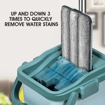 Innovative Flat Squeeze Mop with Bucket: Effortless Cleaning Made Simple