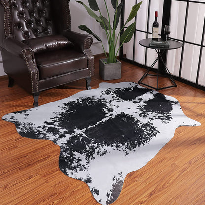 Modern Cowhide Fake Fur Rug For Living Room American Style Coffee Table Carpet Rug - 12 Styles, 3 Sizes