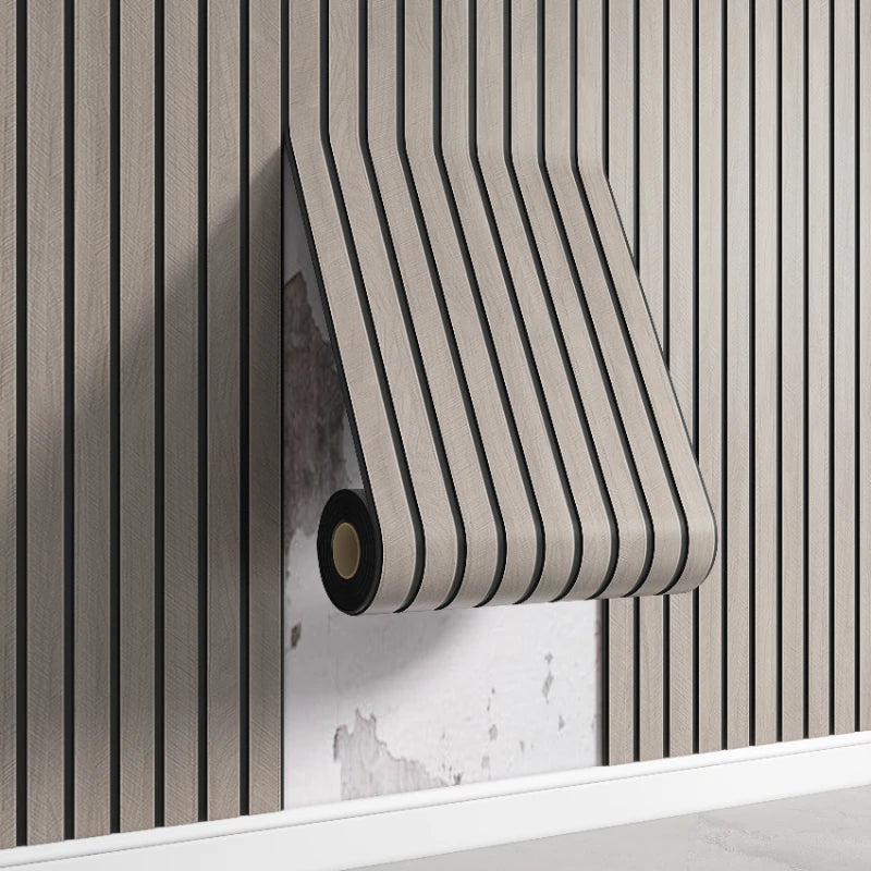 Self-Adhesive Wall Panels – 3D Vertical Stripe Wall Covering for Stylish Modern Home & Office Decor