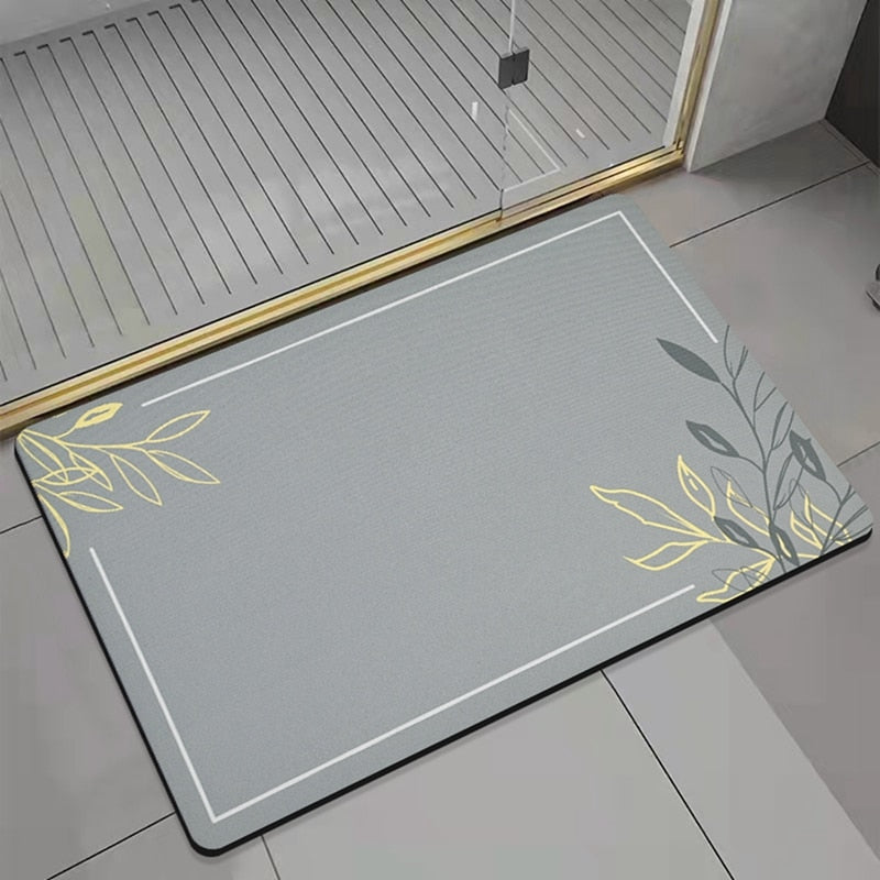 Non-Slip Nappa Skin Rubber Mat for Bathroom Kitchen And Entrance Hall Super Absorbent