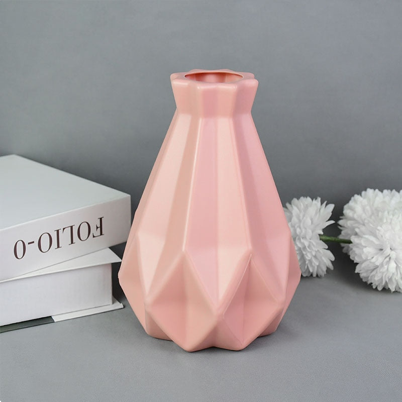 Nordic Vase For Floral Display Ornamental Tabletop Vase Minimalist Geometric For Simple Scandinavian Living Room Decor