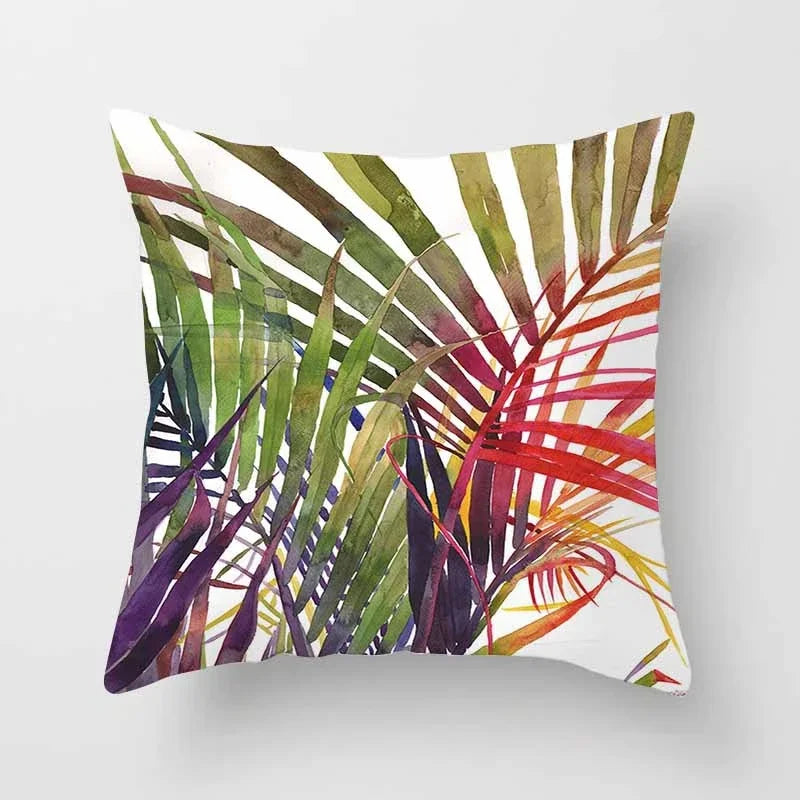 Tropical Leaf Cactus Monstera Cushion Cover: Vibrant, Nature-Inspired Decorative Pillowcase for a Relaxing Atmosphere