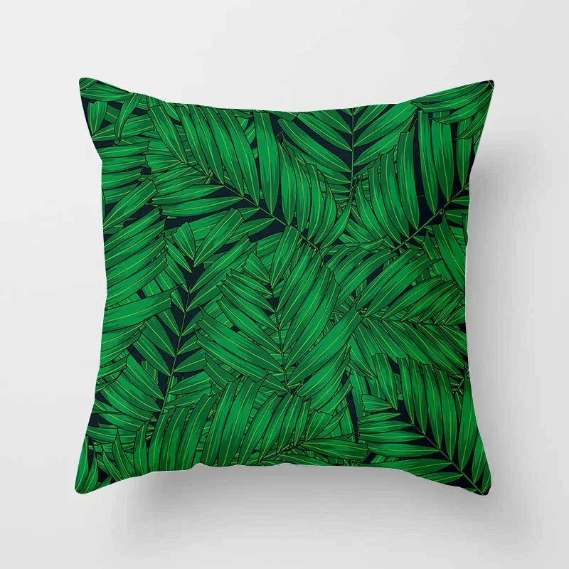 Tropical Leaf Cactus Monstera Cushion Cover: Vibrant, Nature-Inspired Decorative Pillowcase for a Relaxing Atmosphere