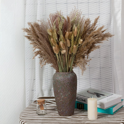 Natural Dried Pampa Grass Bouquet Boho Home Decor Phragmites Bouquet Dried Flowers Bouquet for Wedding Ramadan Decoration 80PCS