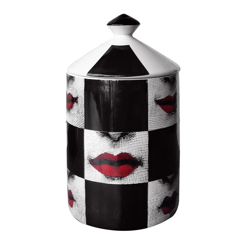 Trendy Vintage Lady Face Jar Ceramic Storage Pots For Girls Bedroom Dressing Room Kitchen Dresser Creative Home Storage