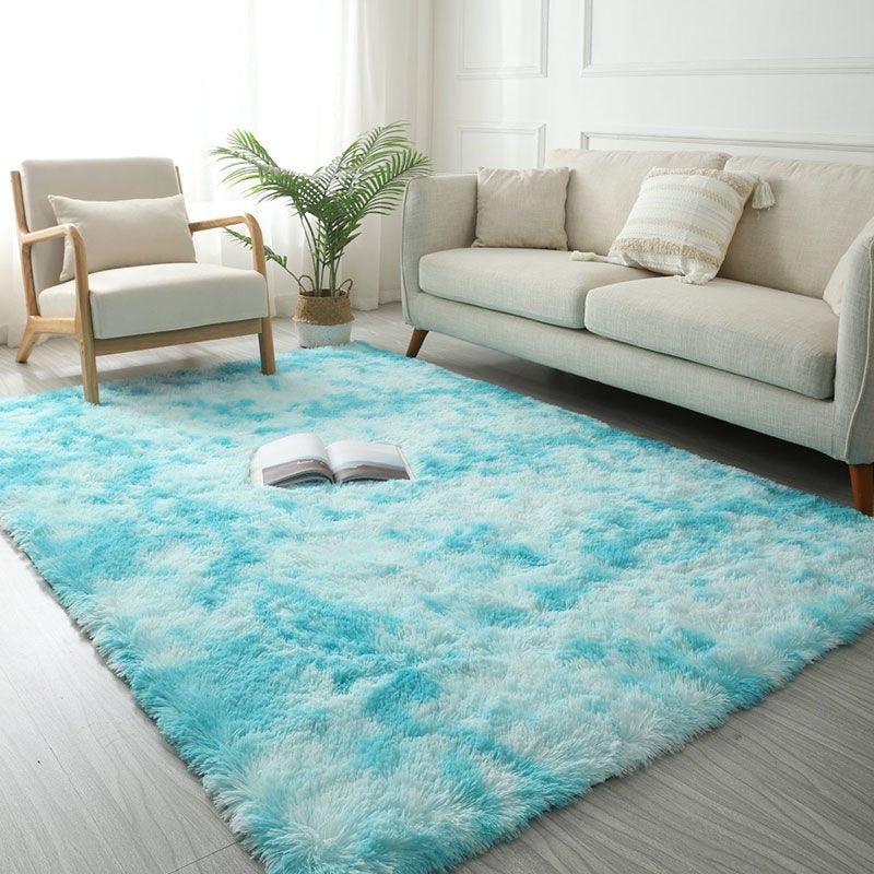 Thick Soft Plush Pile Area Rug For Living Room Deep & Fluffy Non-Slip Mat White Carpet For Modern Home Decor - Multiple Colors & Sizes
