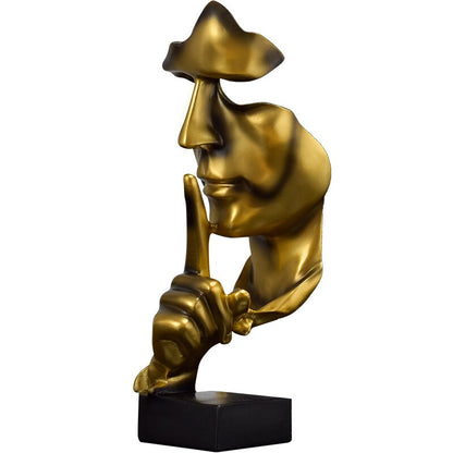 Quiet People Abstract Arts Statuettes Modern Figurines For Contemporary Apartment Living Room Mantelpiece Creative Home Decor