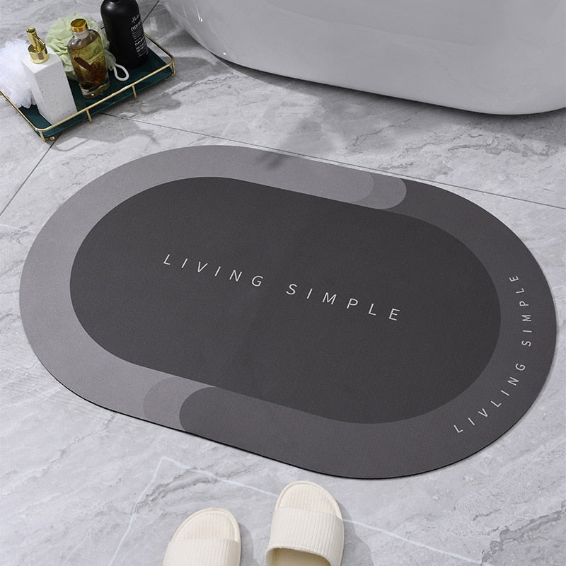 Non-Slip Nappa Skin Rubber Mat for Bathroom Kitchen And Entrance Hall Super Absorbent