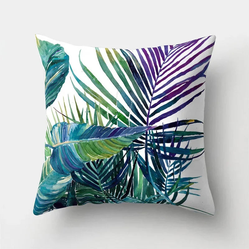 Tropical Leaf Cactus Monstera Cushion Cover: Vibrant, Nature-Inspired Decorative Pillowcase for a Relaxing Atmosphere