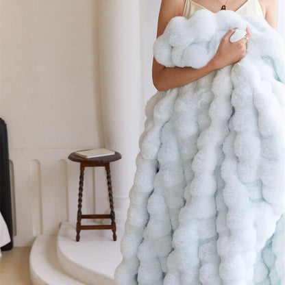 Tuscan Imitation Fur Blanket for Winter - Ultra Luxurious Warm Super Comfortable Blanket For Bed or Sofa