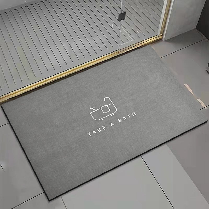 Non-Slip Nappa Skin Rubber Mat for Bathroom Kitchen And Entrance Hall Super Absorbent
