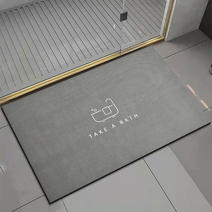 Non-Slip Nappa Skin Rubber Mat for Bathroom Kitchen And Entrance Hall Super Absorbent