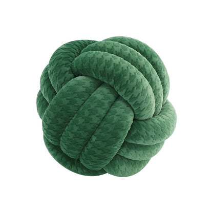 Big Knot Cushion Sofa Throw Pillow Soft Round Handmade Knotted Ball Car Bedding Stuffed Pillow For Bedroom Living Room