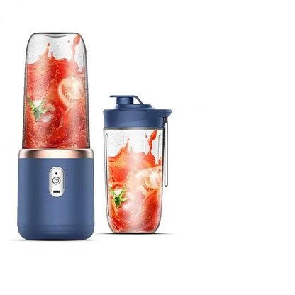 Portable Double-Cup Fruit Juicer: Fresh Juice Anytime, Anywhere! Ideal For Camping + RV's