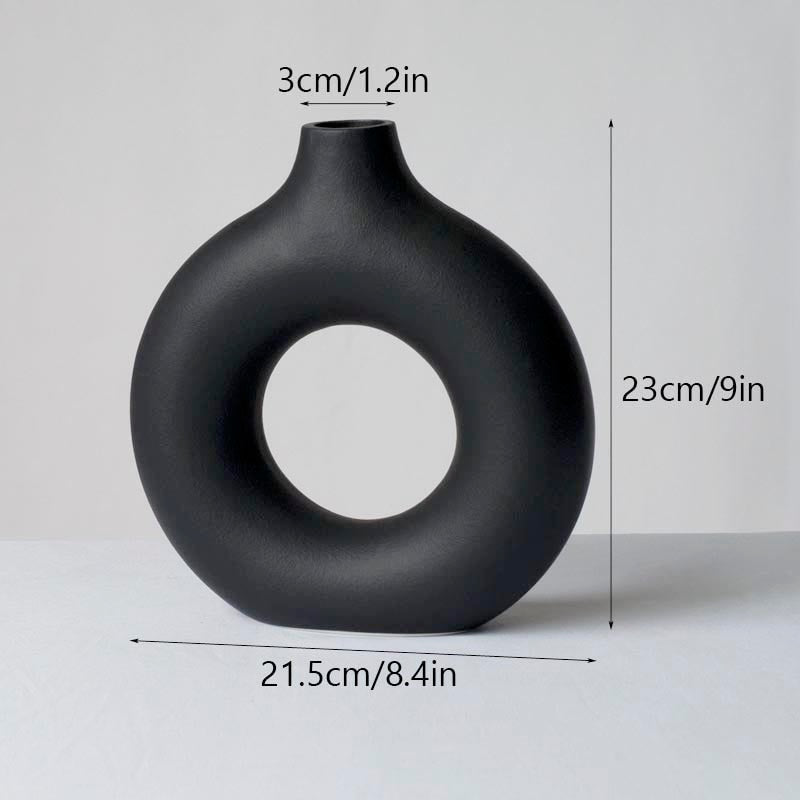 Nordic Ceramic Vase Minimalist Contemporary Scandinavian Design Table Top Home Decoration Accessories