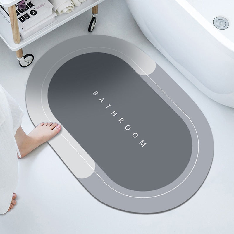 Non-Slip Nappa Skin Rubber Mat for Bathroom Kitchen And Entrance Hall Super Absorbent