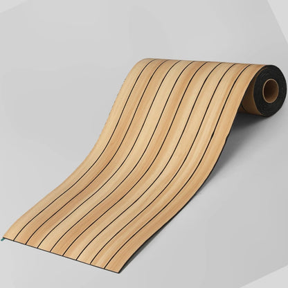 Self-Adhesive Faux Wood Wall Panels – 3D Vertical Slat Wall Covering for Stylish Modern Home & Office Decor