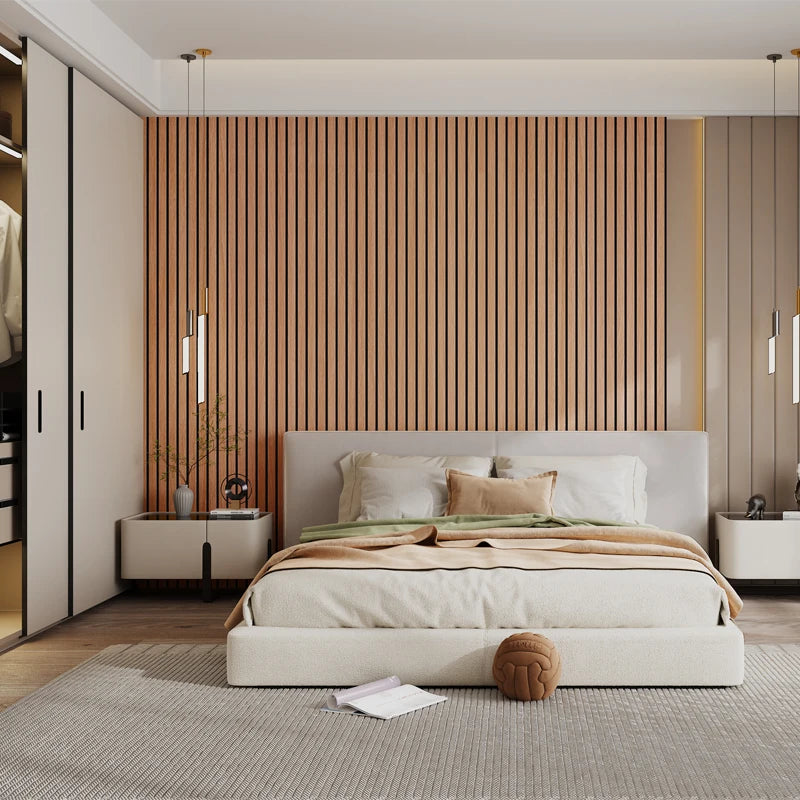 Self-Adhesive Faux Wood Wall Panels – 3D Vertical Slat Wall Covering for Stylish Modern Home & Office Decor