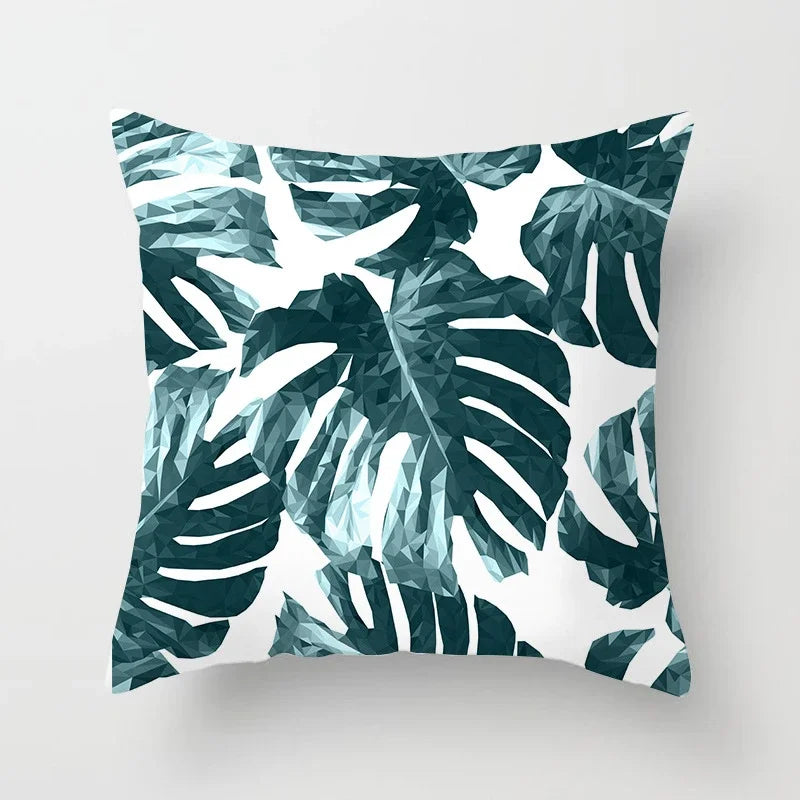 Tropical Leaf Cactus Monstera Cushion Cover: Vibrant, Nature-Inspired Decorative Pillowcase for a Relaxing Atmosphere