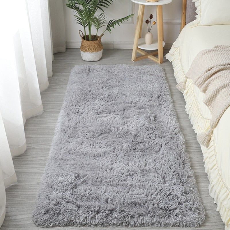 Thick Soft Plush Fluffy Rug For Bedroom Living Room Deep Pile Faux Furry Floor Rug For Contemporary Home Interior Decor: