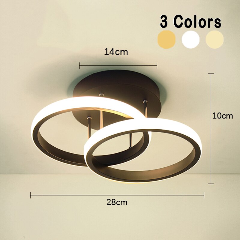 Curvy Infinite Loop LED Chandelier Ceiling Light Fixtures For Entrance Hall Foyer Landing Living Room Bedroom Corridor Lights & Lighting
