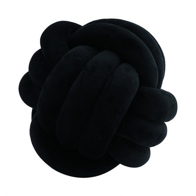 Big Knot Cushion Sofa Throw Pillow Soft Round Handmade Knotted Ball Car Bedding Stuffed Pillow For Bedroom Living Room