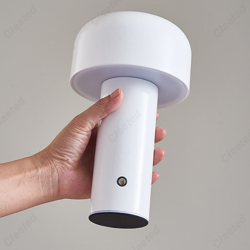 Italian Designer Table Lamp Night Light Modern Sculptures Design Portable Cordless Touch Rechargeable USB Desktop Lamp