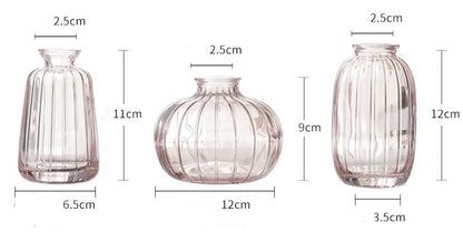 Mini Hydroponics Simple Stained Glass Vase For Simple Flowers or Aromatherapy - A Modern Stylish and Elegant Home Decor Piece